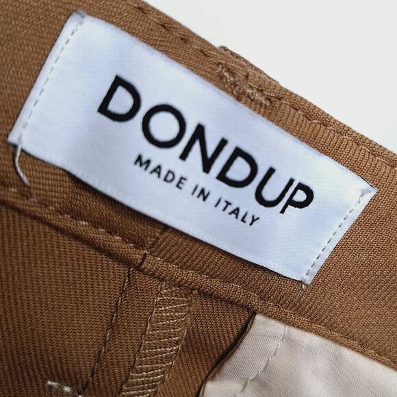 Dondup Italy Women's Cropped Trouser Pant Pleated IT 40 Small Academia Jodhpurs - Picture 3 of 12